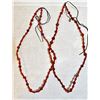 Image 1 : 2 AGATE HEART & CABACHON ESTATE NECKLACES