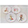 Image 1 : DECORATIVE PLATES- "ROSANNA" BRAND SET OF 4
