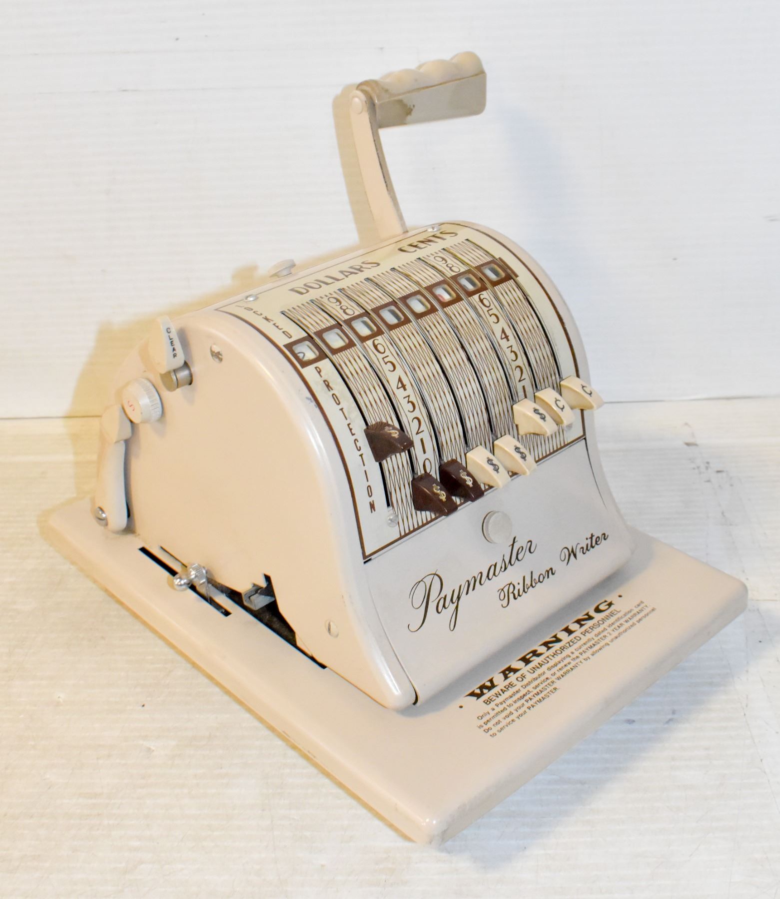 ANTIQUE PAYMASTER CHEQUE MACHINE