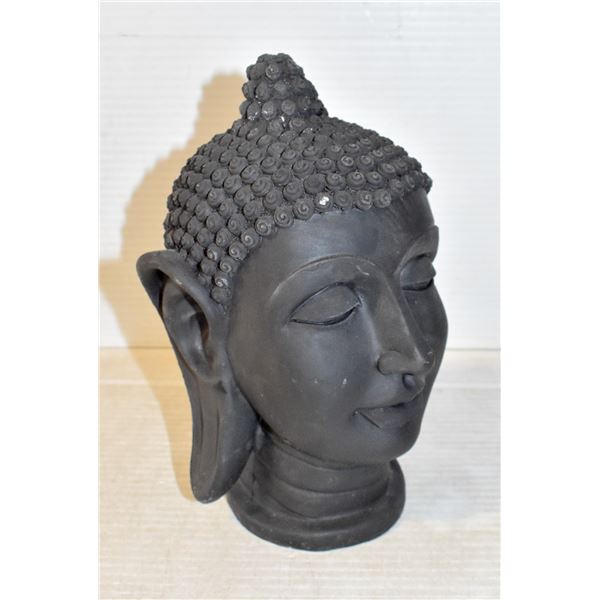 GARDEN/PATIO BUDDHA HEAD - BLACK COLOR