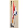 Image 1 : GOLF LOT: INCLUDES DRIVER, UMBRELLAS & BALL