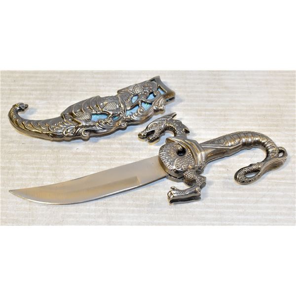 ORNATE "DRAGON" KNIFE - MISSING ONE SMALL SCREW