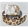 Image 1 : NEW UNPACKED LEOPARD PRINT BELT, 30 - 36", AMZ SES