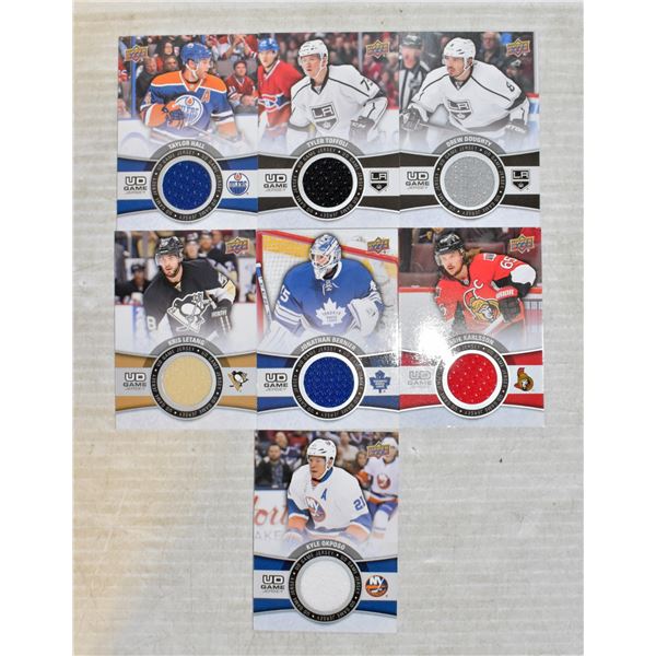 BUNDLE OF 7 JERSEY SWATCH CARDS 2015