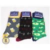 Image 1 : 3 NEW MEN'S FUN PATTERN SOCKS