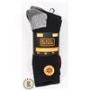 Image 1 : NEW 4 PACK MENS BLACK + DECKER WORK SOCKS