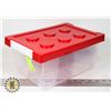 Image 1 : NEW STACKABLE STORAGE BOX 5.7L (192.7OZ) RED