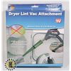 NEW DRYER LINT VAC ATTACHMENT, FITS ANY VACUUM