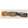 Image 1 : 3 LEATHER BELTS WITH BUCKLES 34-36 AND 40-42