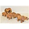 VINTAGE 6 PIECE ELEPHANT SHOWPIECE FIGURINE SET