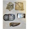 Image 1 : LOT OF BELT BUCKLES (TWO WITH LIGHTERS)