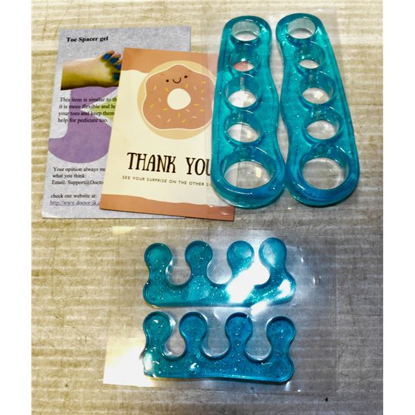 NEW DR JK TOE PAL TOE STRETCHER KIT, GEL, BLUE