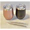 Image 1 : NEW SET OF 2 INSULATED TUMBLER TRAVEL MUGS WITH