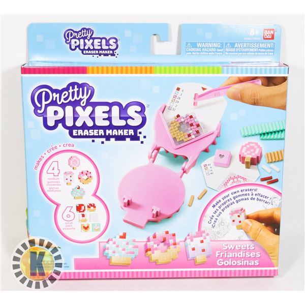 NEW PRETTY PIXELS ERASER MAKER CRAFT KIT