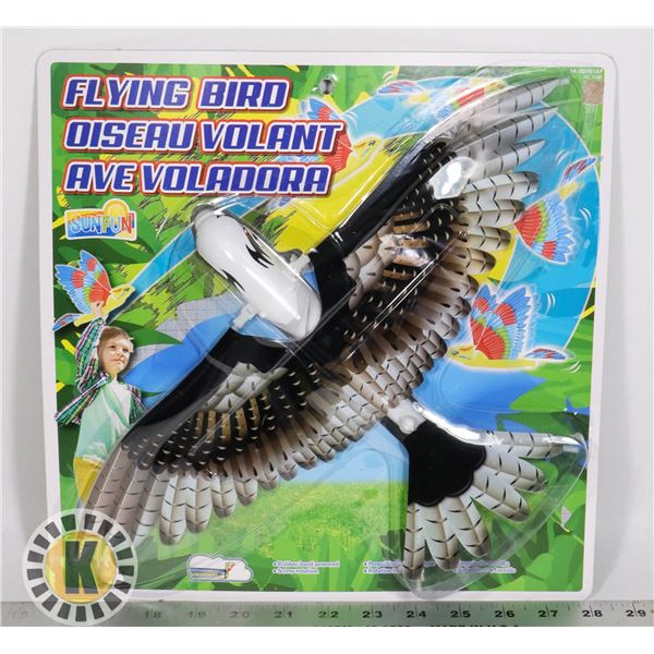 NEW FLYING BIRD TOY  RUBBER BAND POWERED