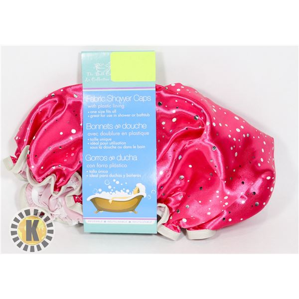 NEW FABRIC SHOWER CAP REUSABLE