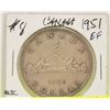 Image 1 : 1951 CANADIAN SILVER DOLLAR