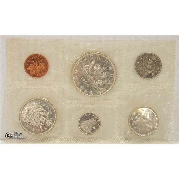 1965 SIX COIN SILVER PROOF UNCIRCULATED SET