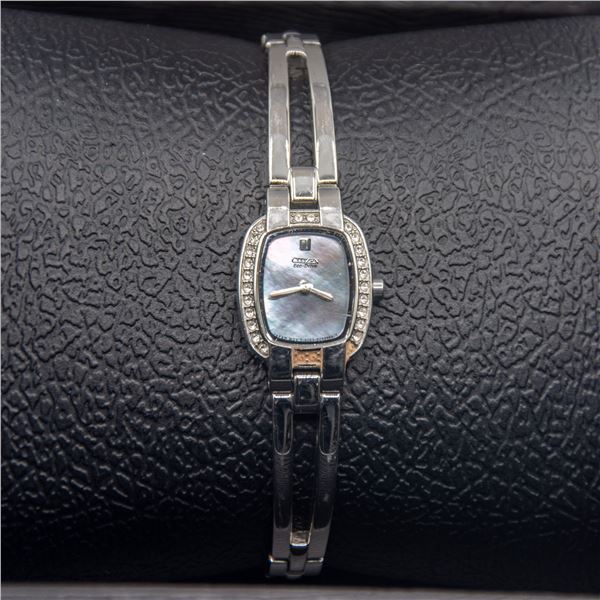 CITIZEN ECO-DRIVE MOTHER OF PEARL LADIES WATCH