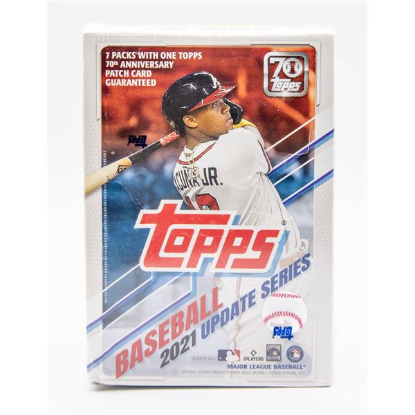 SEALED TOPPS BASEBALL WAX BOX 2021 70TH