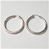 Image 1 : BZ957-24 SILVER HOOP 5G EARRINGS