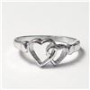 Image 1 : BZ957-27 SILVER HEART RING