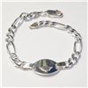 Image 1 : BZ957-39 SILVER 14G 8" BRACELET