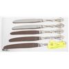 Image 1 : 5 BIRKS .925 STERLING SILVER HANDLED KNIVES