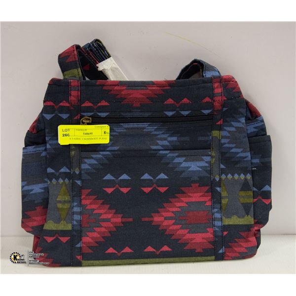 NEW FABRIC CROSSBODY PURSE