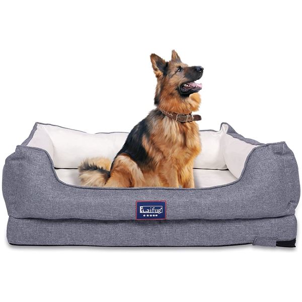 NEW ORTHOPEDIC MEMORY FOAM LUXURY DOG BED, LARGE