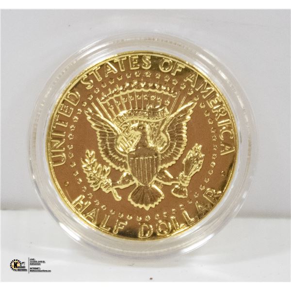 GOLD PLATED US HALF DOLLAR 1984