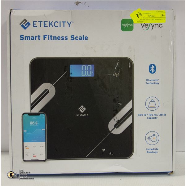 ETEKCITY SMART FITNESS SCALE, TESTED