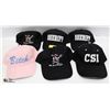 6 NEW STITCHED BALLCAPS. SHERIFF / CSI.