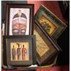 Image 1 : BOX OF AFRICAN INSPIRED WALL ART - DARK