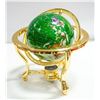 Image 1 : TABLE TOP GLOBE 10"H GREEN