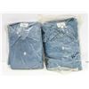 TWO PAIRS OF SIZE 44 TALL COVERALLS POLYESTER