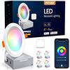 Image 2 : NEW REPACKED SMART LED RECESSED 4" RGB LIGHTING