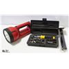 Image 1 : FLASHLIGHT NEW 12" AIR PUMP SOCKET SET IN CASE