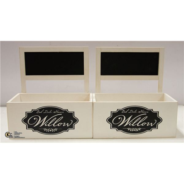 2 PACK OF PROMO HERB PLANTERS WITH CHALK BOARDS