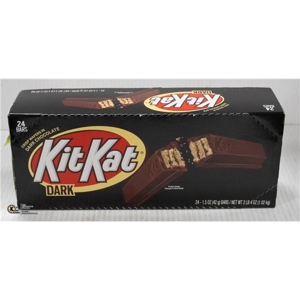 CASE OF KIT-KAT DARK CHOCOLATE BARS, 24 BARS TOTAL