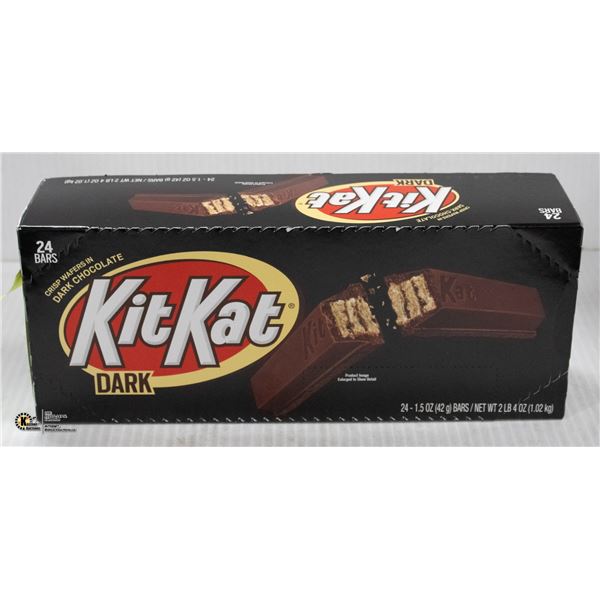 CASE OF KIT-KAT DARK CHOCOLATE BARS, 24 BARS TOTAL