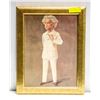 Image 1 : MARK TWAIN FRAMED PICTURE 18" X 15"