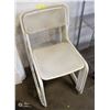 Image 1 : 4 WHITE METAL OUTDOOR CHAIRS