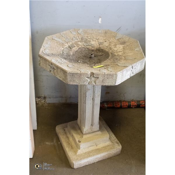 CONCRETE BIRDBATH