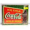 Image 1 : COCA COLA TIN SIGN MADE IN USA BY DE SIGN #1393