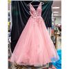 Image 1 : SIZE 6 PROM DRESS PINK COLOURED APPROX 60" LONG