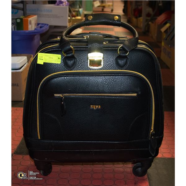 HEYS CARRY ON SUITCASE, WHEELS + PULL OUT HANDLE +