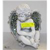 Image 1 : LARGE GARDEN ANGEL, REFLECTING GLASS TILES ON