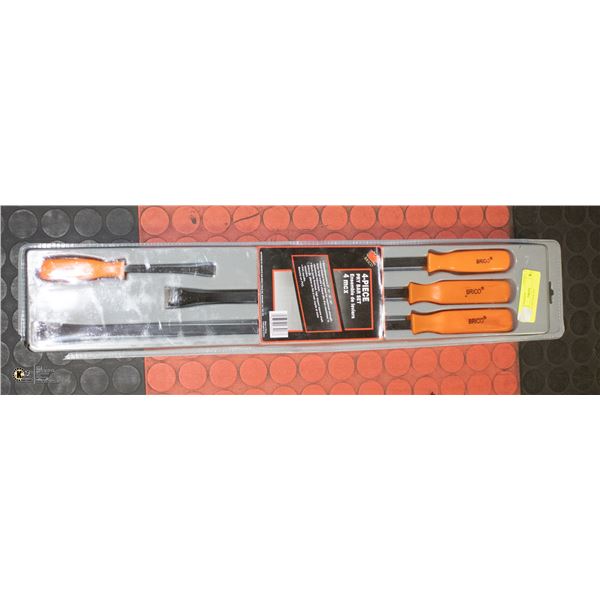 4 PIECE PRY BAR SET