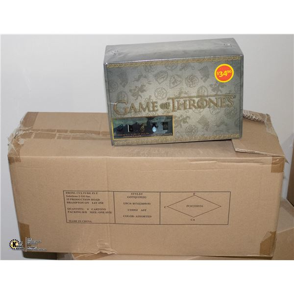 CASE WITH 4 GAME OF THRONES COLLECTOR SETS